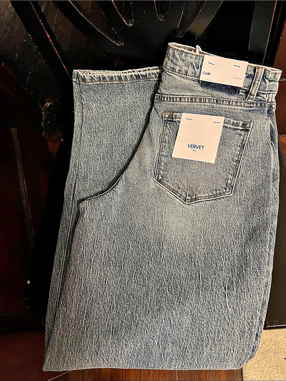 Vervet Clare 90's Wide Leg Jeans Blue - Waist 29 - NWT